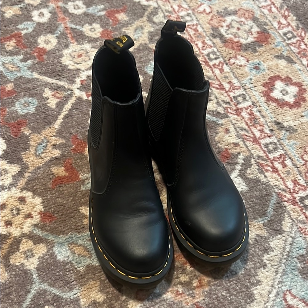 Dr. Martens Black Boots with Sturdy Sole